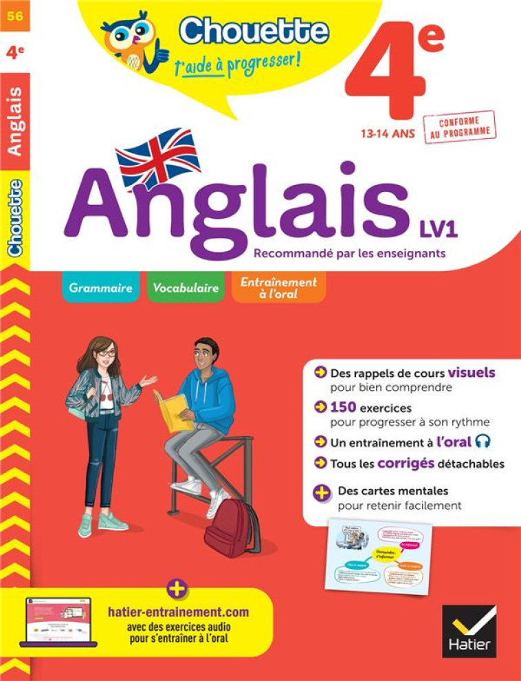 CHOUETTE 4E ANGLAIS LV1 - NEMNI-NATAF/TOUATI - HATIER SCOLAIRE