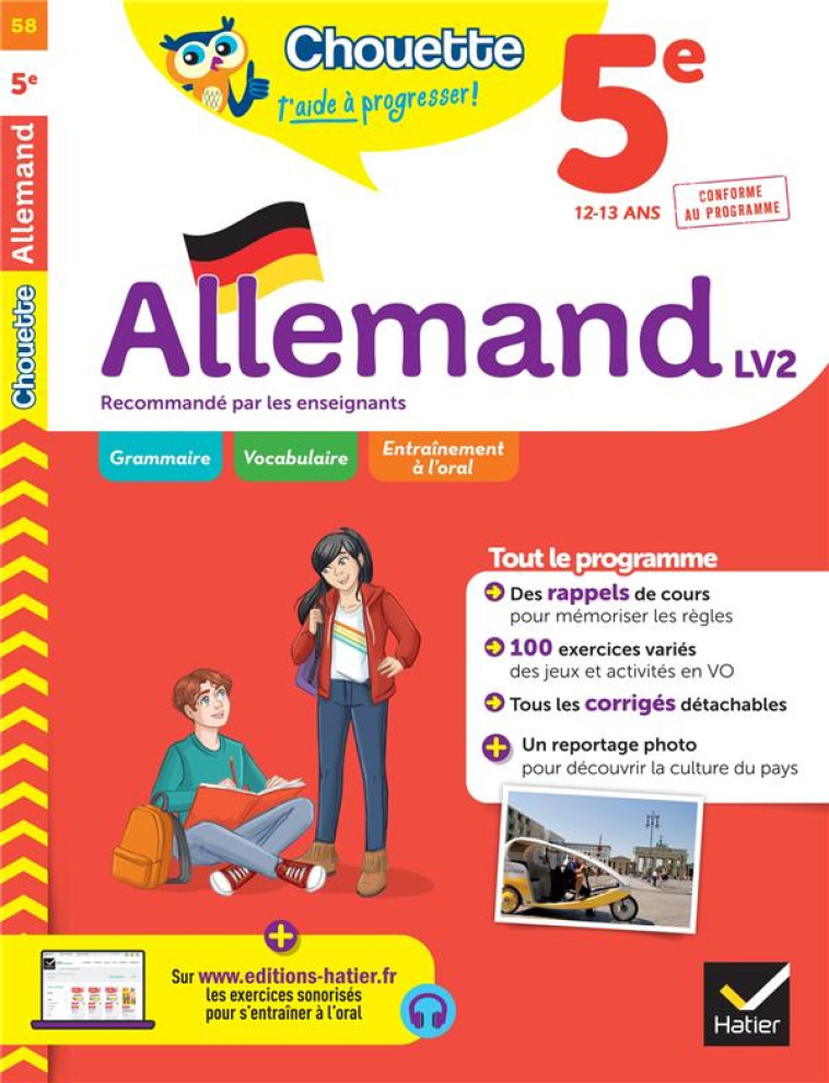 CHOUETTE 5E ALLEMAND - GUILLOT/LE BERRE - HATIER SCOLAIRE