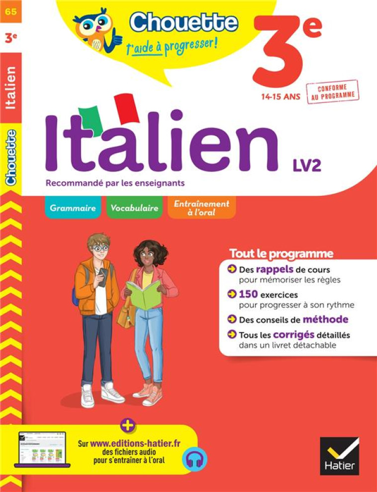 CHOUETTE 3E ITALIEN - POLI DOMINIQUE - HATIER SCOLAIRE