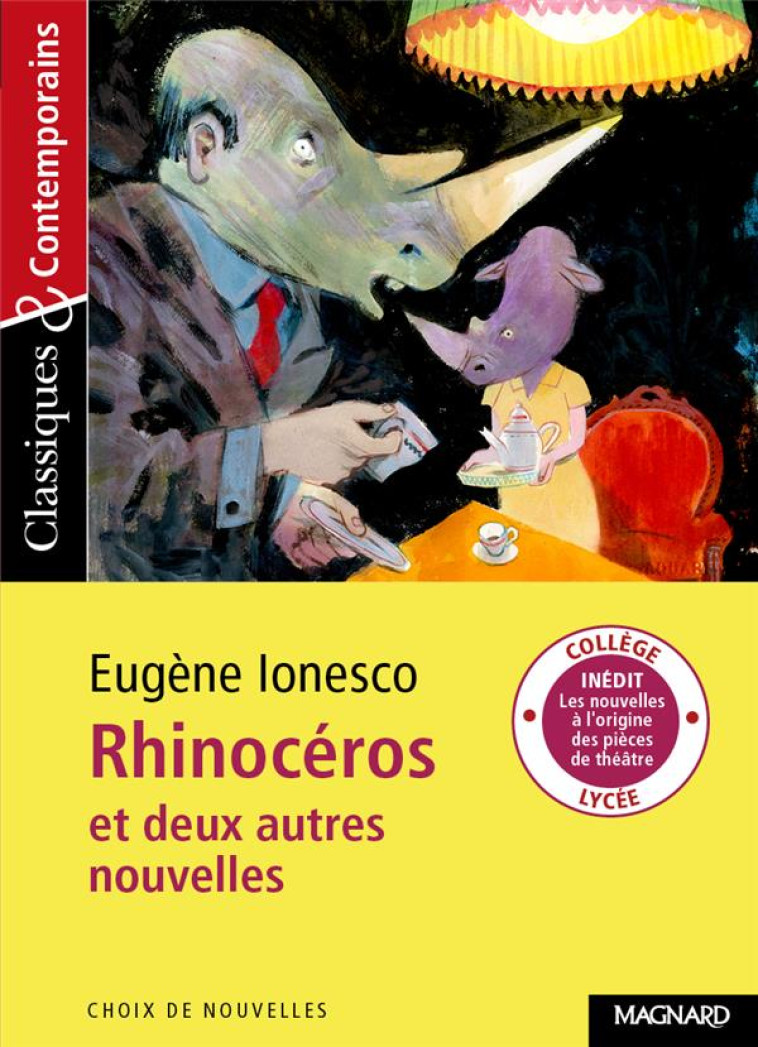 RHINOCEROS ET DEUX AUTRES NOUVELLES C&C N 188 - IONESCO/GUINOISEAU - MAGNARD