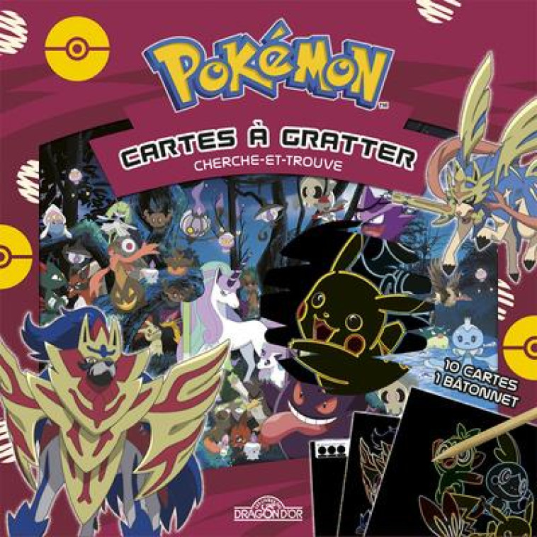 POKEMON MES CARTES A GRATTER CHERCHE-ET-TROUVE LES POKEMON LEGENDAIRES DE GALAR - THE POKEMON COMPANY - NC