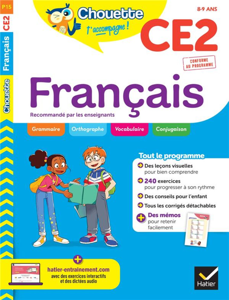 CHOUETTE CE2 FRANCAIS - BARGE EVELYNE - HATIER SCOLAIRE