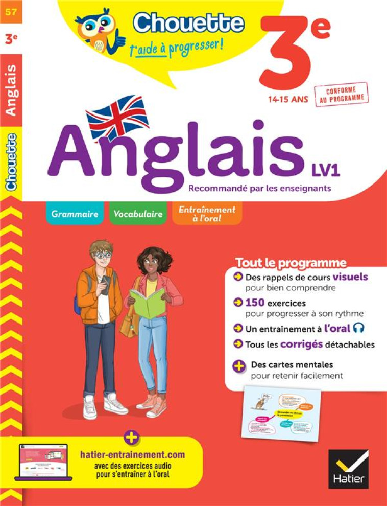 CHOUETTE 3E ANGLAIS LV1 - NEMNI-NATAF/TOUATI - HATIER SCOLAIRE