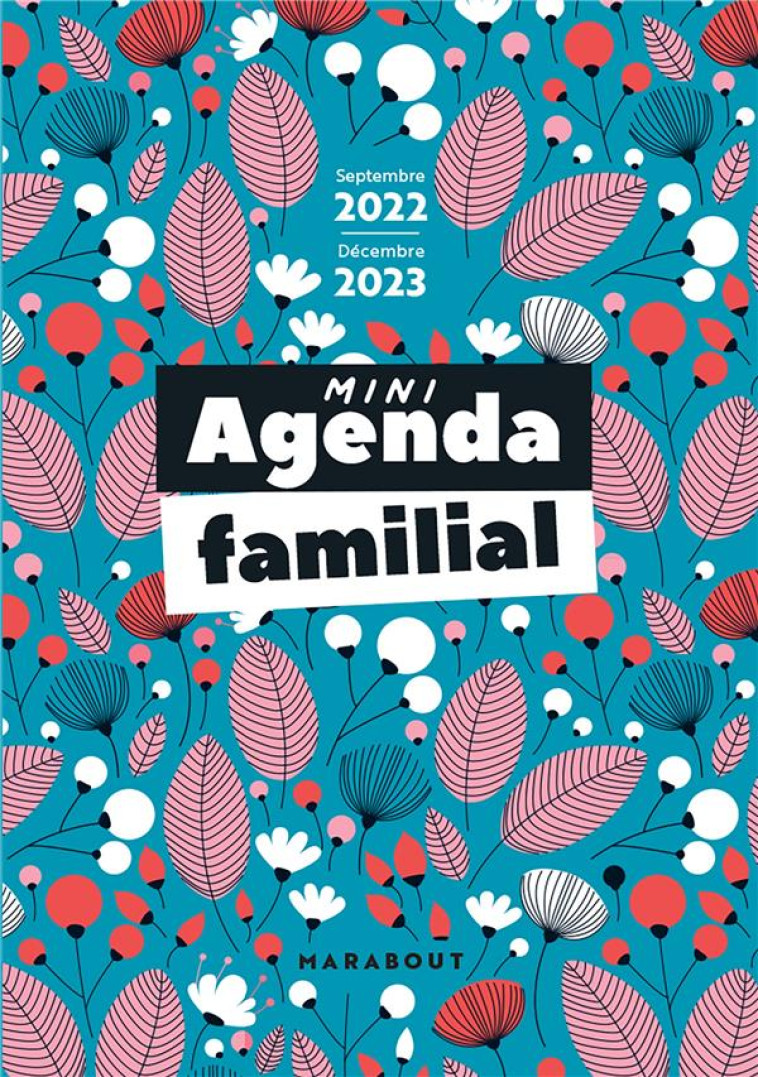 MINI AGENDA FAMILIAL - SEPTEMBRE 2022 - DECEMBRE 2023 - XXX - NC