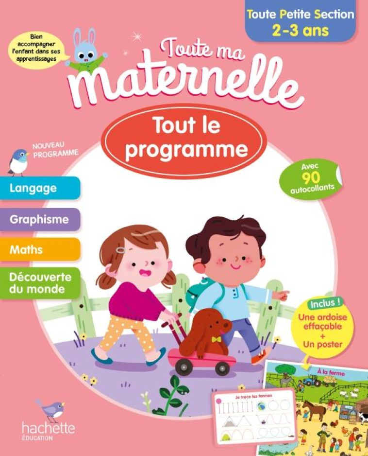 TOUTE MA MATERNELLE - TOUT LE PROGRAMMME - TOUTE PETITE SECTION 2-3 ANS - MARCEL CAROLINE - HACHETTE