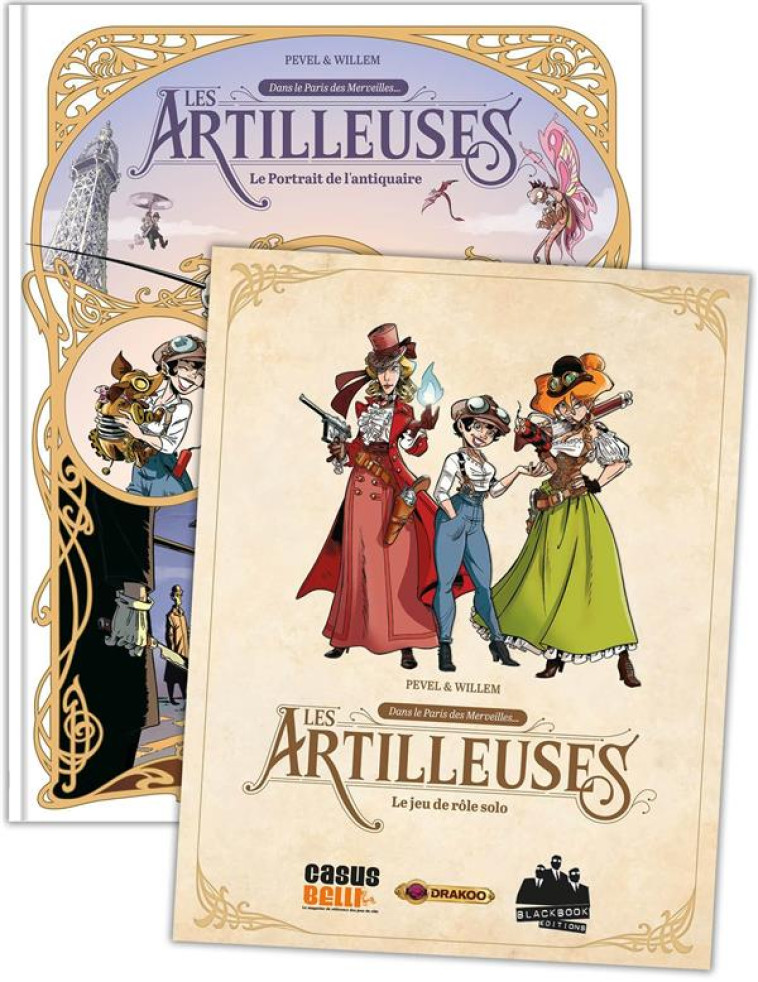 LES ARTILLEUSES - T02 - LES ARTILLEUSES - VOL. 02/3 + JEU DE ROLE - LE PORTRAIT DE L'ANTIQUAIRE - WILLEM/PEVEL - DRAKOO