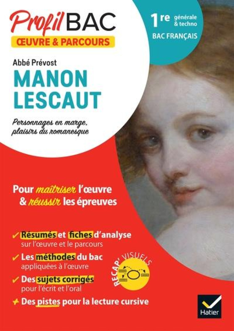 PROFIL - ABBE PREVOST, MANON LESCAUT (BAC 2023) - ANALYSE DE L'OEUVRE ET DU PARCOURS AU PROGRAMME (1 - SAULNIER SOPHIE - HATIER SCOLAIRE