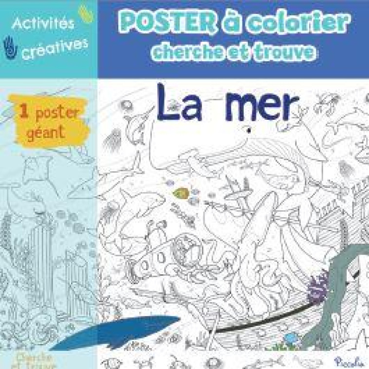 LA MER POSTER A COLORIER PICCOLIA - CERATO MATTIA - NC