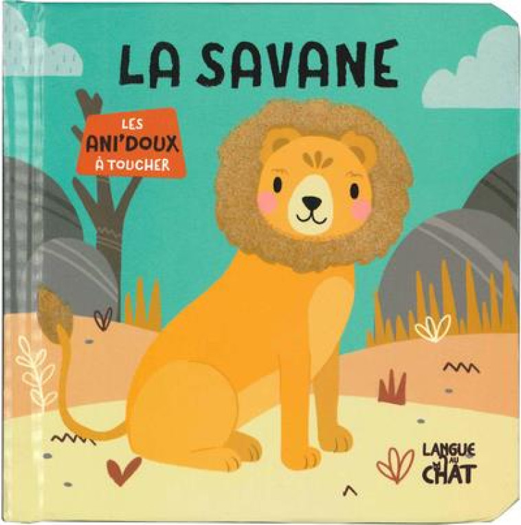 LES ANI'DOUX - LA SAVANE - PILLOW/COLLECTIF - LANGUE AU CHAT