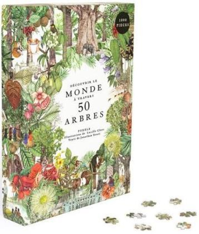 PUZZLE - DECOUVRIR LE MONDE A TRAVERS 50 ARBRES - CLERC LUCILLE - NC