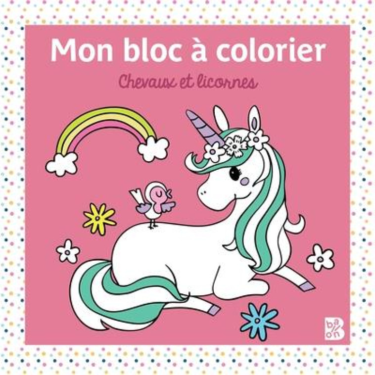 MINI BLOC A COLORIER AU PAYS DU CALME LES CHEVAUX ET LES PONEYS - XXX - NC