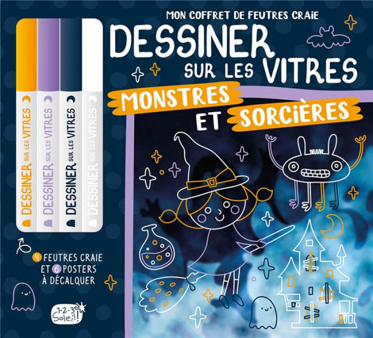 MON COFFRET DE FEUTRES CRAIES - MONSTRES ET SORCIERES - ATELIER CLORO - NC