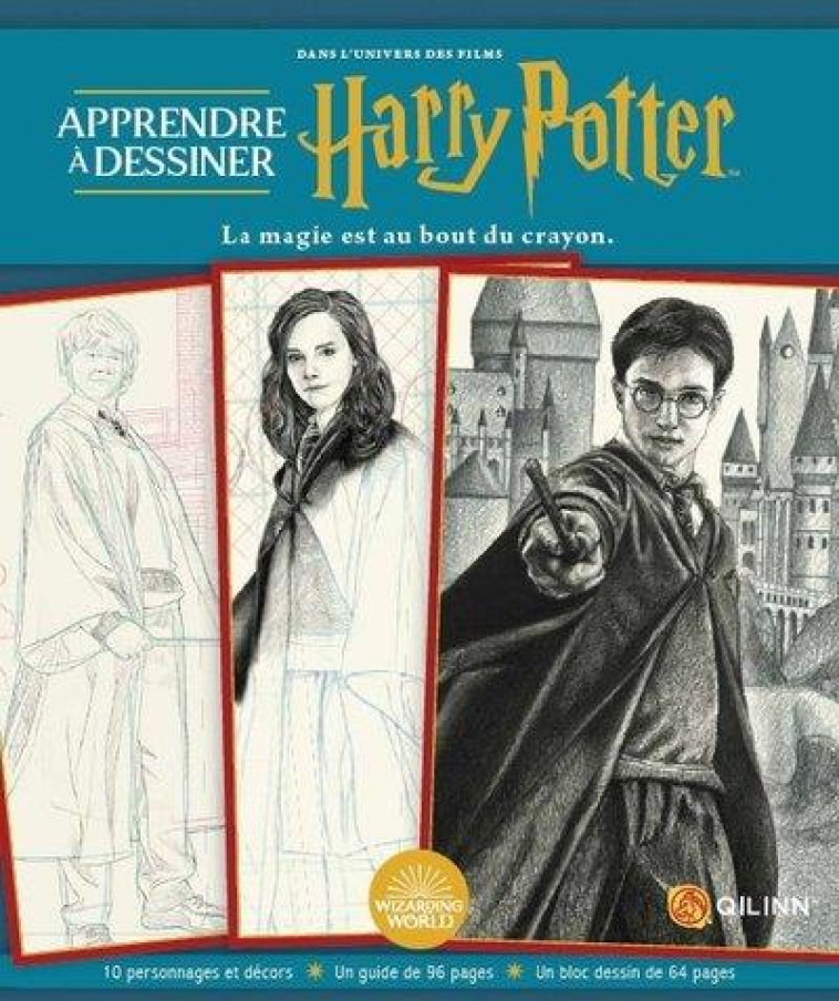 HARRY POTTER, LES LIVRES D'ACT - APPRENDRE A DESSINER HARRY POTTER - XXX - QILINN