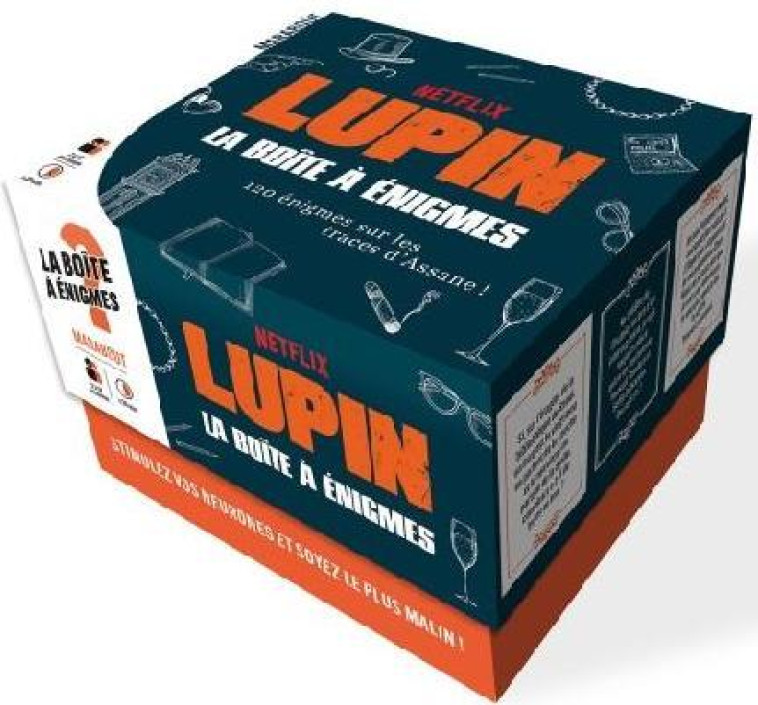 LA BOITE A ENIGMES LUPIN - COLLECTIF - MARABOUT