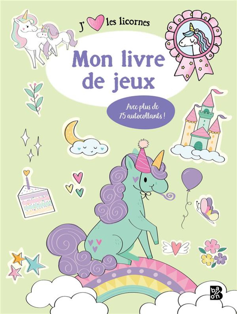 LICORNES LIVRE DE JEUX AVEC AUTOCOLLANTS - XXX - NC