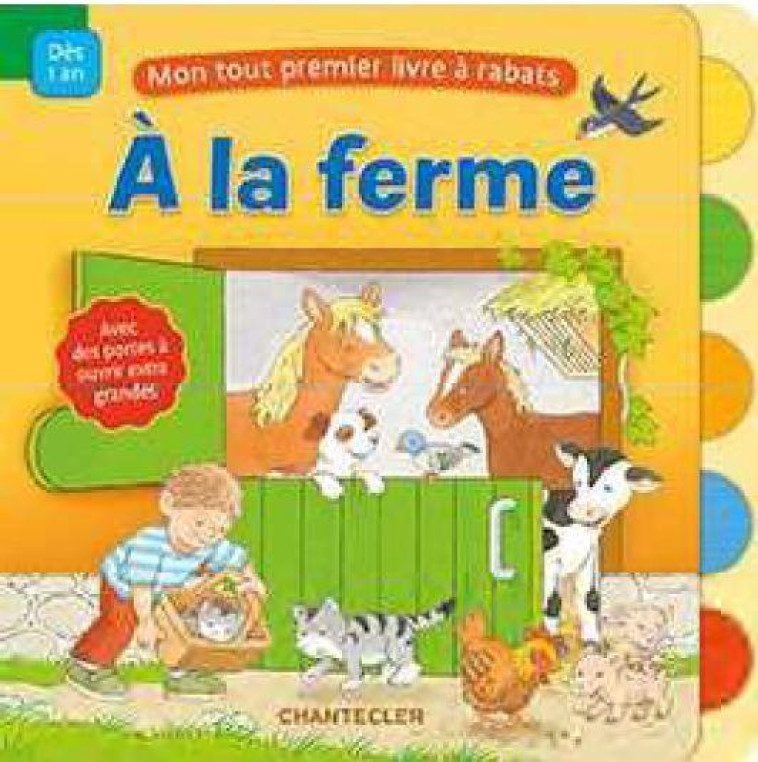 TOUT CARTON AVEC TIRETTES - A LA FERME - COLLECTIFS GALLIM. - CHANTECLER