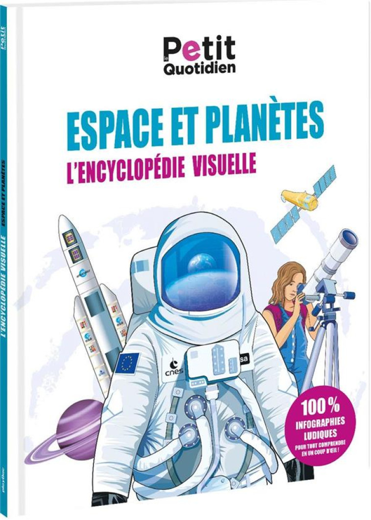 LE PETIT QUOTIDIEN - L'ENCYCLOPEDIE VISUELLE - L'ESPACE ET LES PLANETES - PLAYBAC EDITIONS - PRISMA