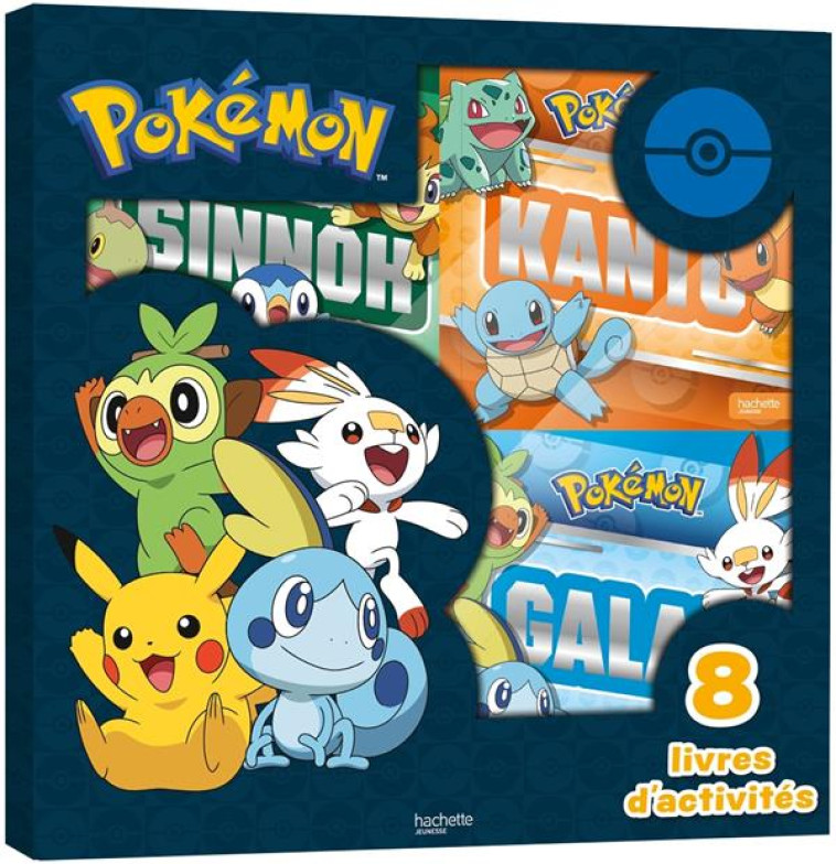 POKEMON -  COFFRET 8 LIVRES D'ACTIVITES - XXX - HACHETTE