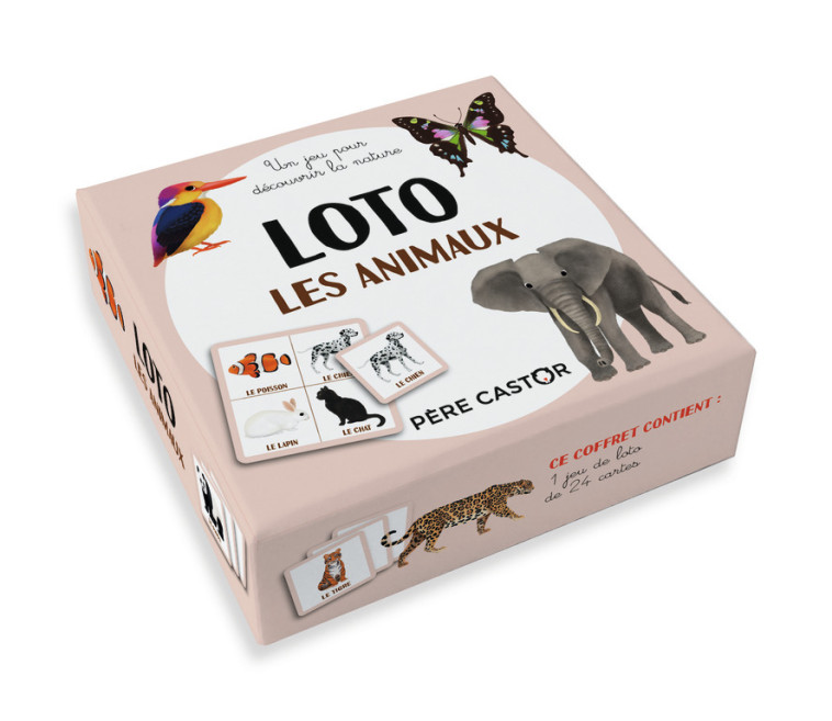 JEU DE LOTO - LES ANIMAUX - Adeline Ruel - PERE CASTOR