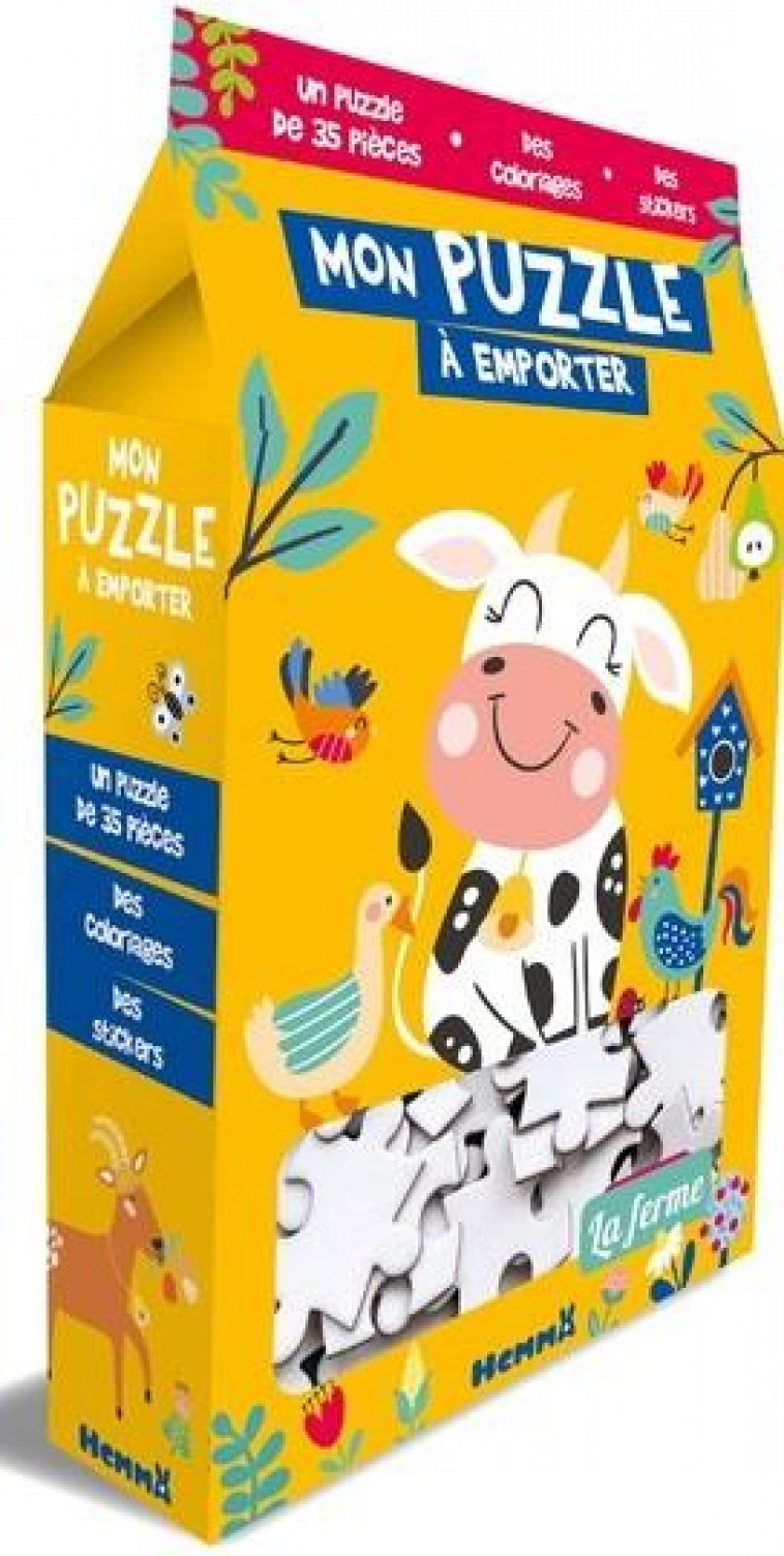 MON PUZZLE A EMPORTER - LA FERME - COLLECTIF - HEMMA