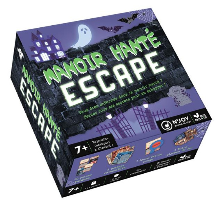 MANOIR ESCAPE - BOITE AVEC CARTES ET ACCESSOIRES - N'JOY/DESSERTINE - NC