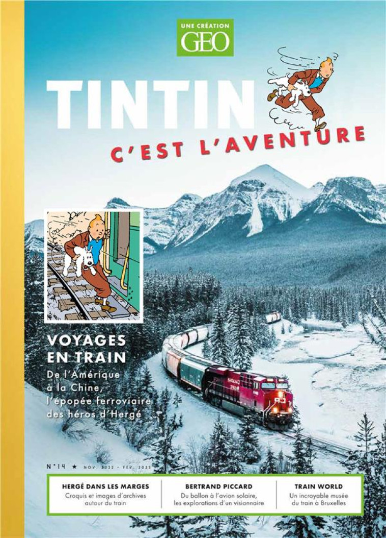 TINTIN C'EST L'AVENTURE N 14 - LE TRAIN - COLLECTIF - FEMME ACTUELLE