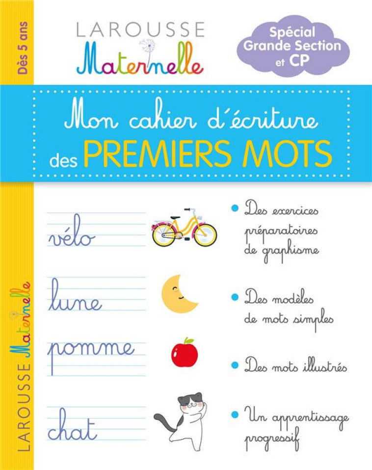 MON PETIT CAHIER D'ECRITURE - PREMIERS MOTS - COLLECTIF - LAROUSSE