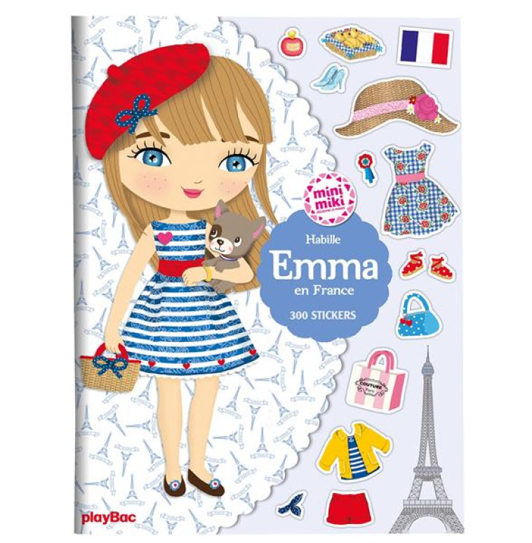 MINIMIKI - STICKERS - HABILLE EMMA EN FRANCE - CAMEL JULIE - PRISMA