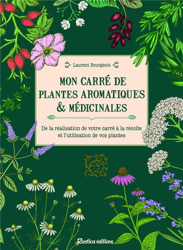 MON CARRE DE PLANTES AROMATIQUES & MEDICINALES. DE LA REALISATION DE VOTRE CARRE A LA RECOLTE ET L- - BOURGEOIS LAURENT - RUSTICA