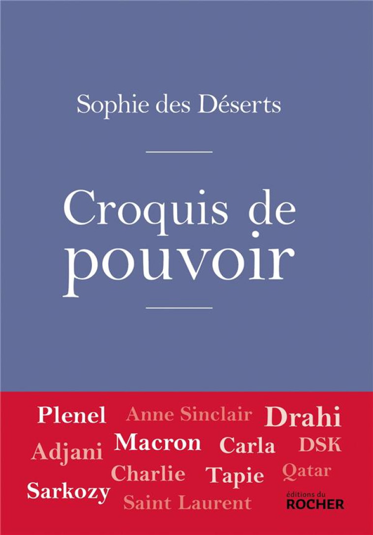 CROQUIS DE POUVOIR - DES HISTOIRES, DES LIEUX, DES VISAGES - DES DESERTS SOPHIE - DU ROCHER