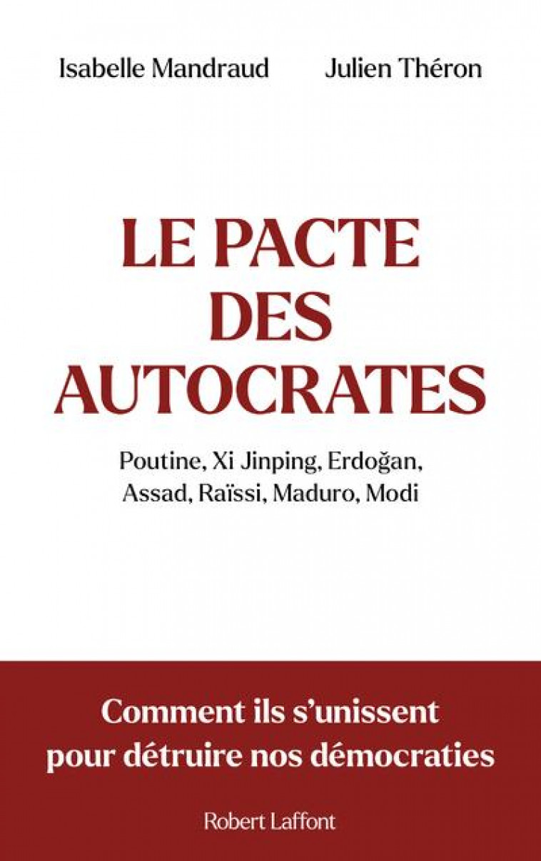 LE PACTE DES AUTOCRATES - MANDRAUD/THERON - ROBERT LAFFONT