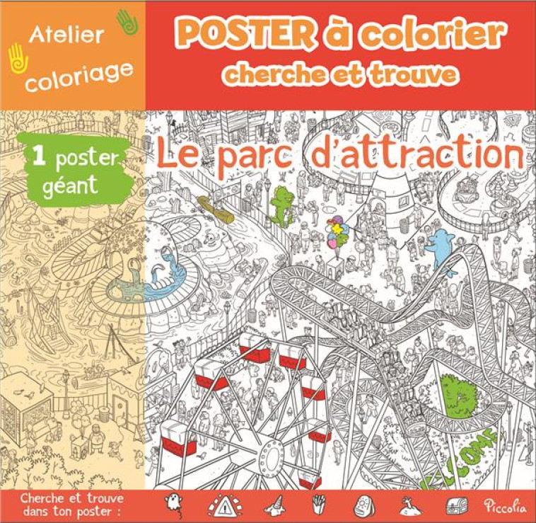 LE PARC D-ATTRACTION POSTER A COLORIER - DI GIGLIO ERIKA - NC