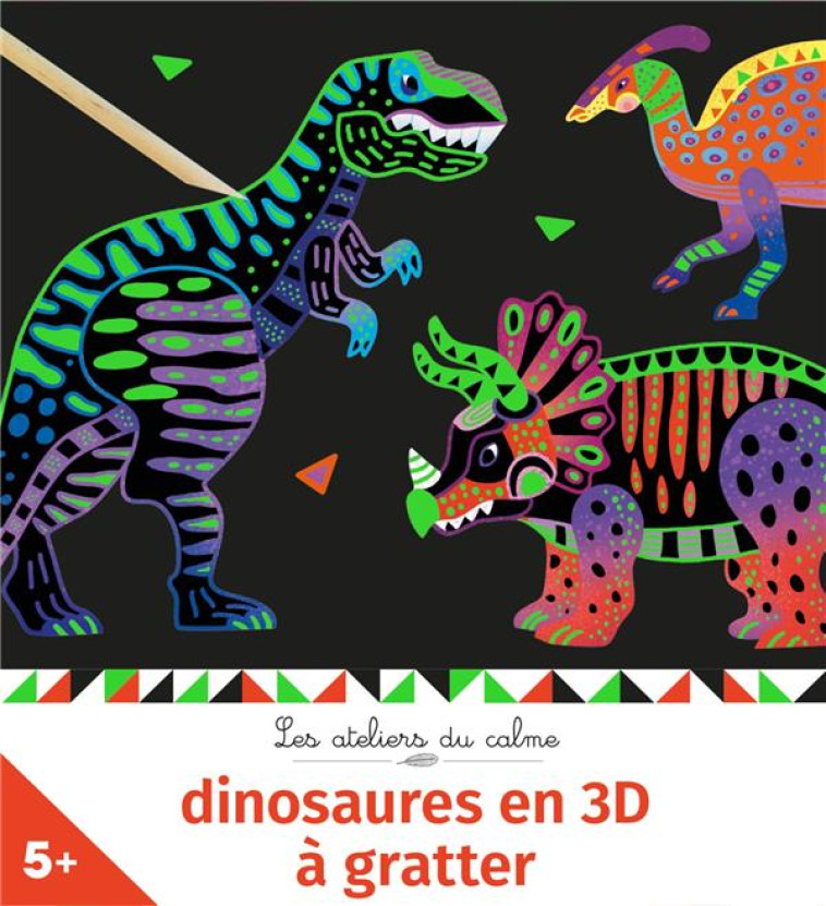 DINOSAURES 3D A GRATTER - MINI BOITE AVEC ACCESSOIRES - SILEO CINZIA - NC