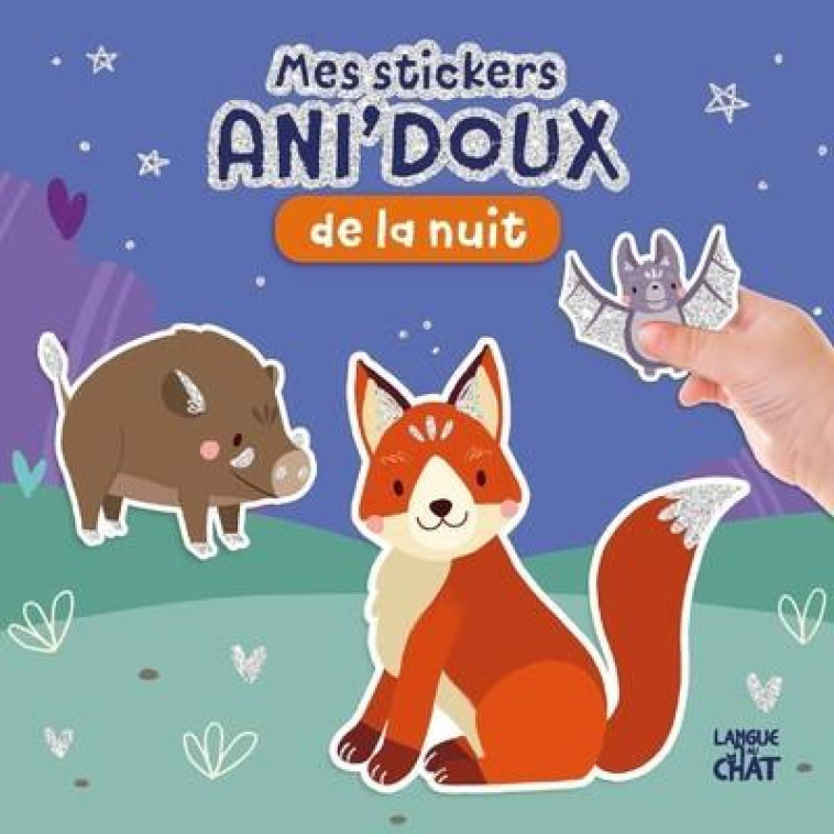 MES STICKERS ANI-DOUX DE LA NUIT - PILLOW/COLLECTIF - LANGUE AU CHAT