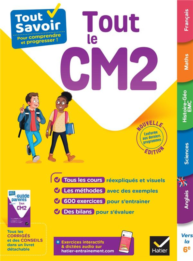 TOUT SAVOIR CM2 - TOUT-EN-UN - COURS, METHODES ET EXERCICES DANS TOUTES LES MATIERES - ANTOINE/IDIARD/MUL - HATIER SCOLAIRE