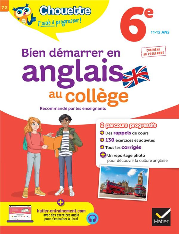 BIEN DEMARRER EN ANGLAIS AU COLLEGE 6E (A1 VERS A2) - AVEC DEUX PARCOURS DE NIVEAUX PROGRESSIFS - JAUFFRET VIOLET - HATIER SCOLAIRE