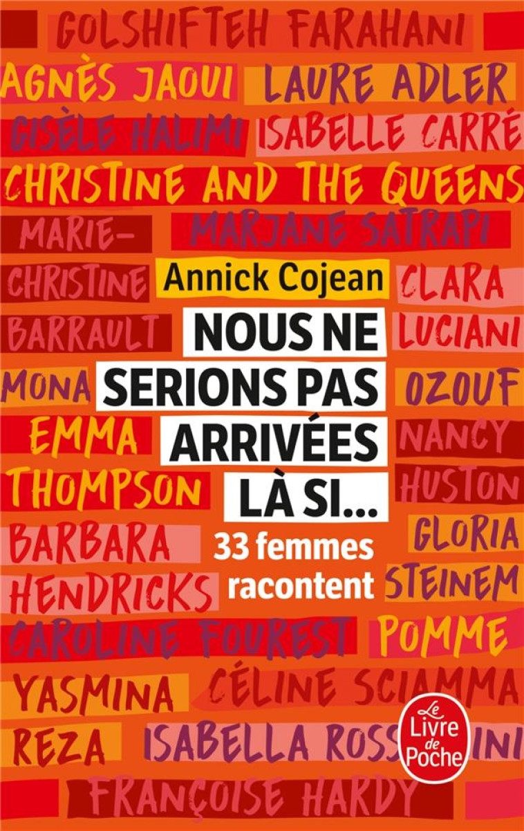 NOUS NE SERIONS PAS ARRIVEES LA SI... - COJEAN ANNICK - LGF/Livre de Poche