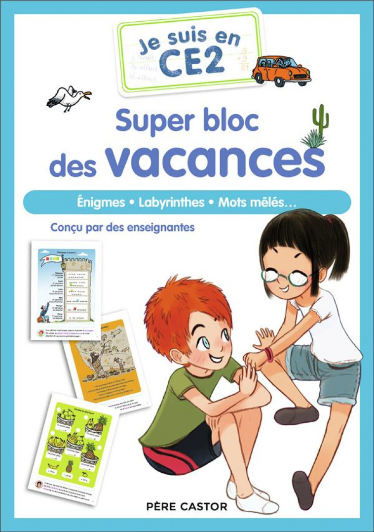 JE SUIS EN CE2 - SUPER BLOC DES VACANCES - MAGDALENA/ZONK - FLAMMARION