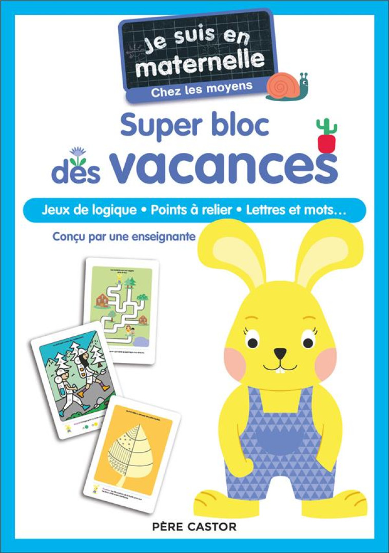 JE SUIS EN MATERNELLE - SUPER BLOC DES VACANCES - CHEZ LES MOYENS - CHEF D-HOTEL - FLAMMARION