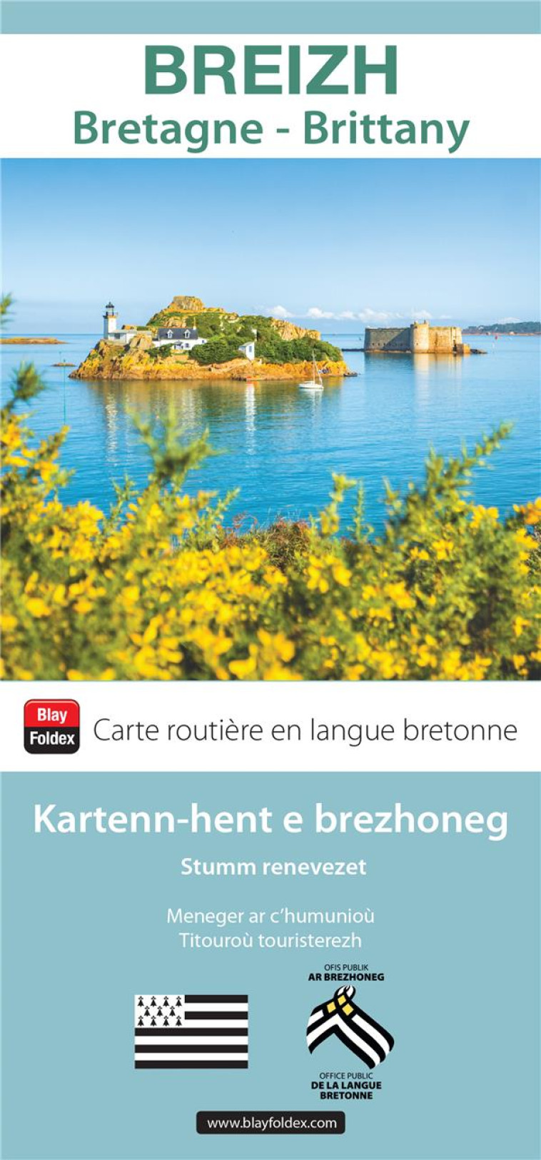 CARTE DE LA BRETAGNE EN BRETON - BLAY-FOLDEX - MICHELIN