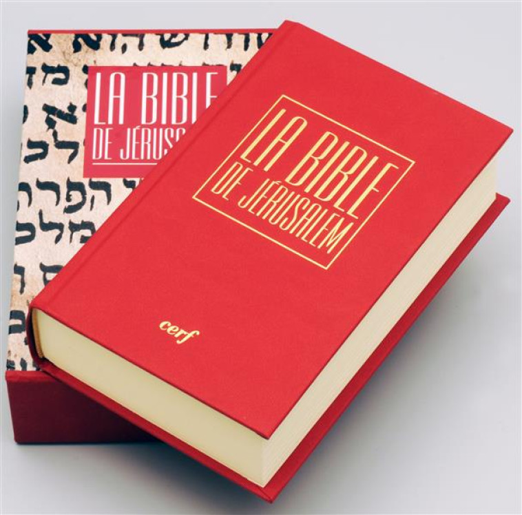 BIBLE JERUSALEM POCHE RELIEE ROUGE SOUS ETUI - EBAF - Cerf