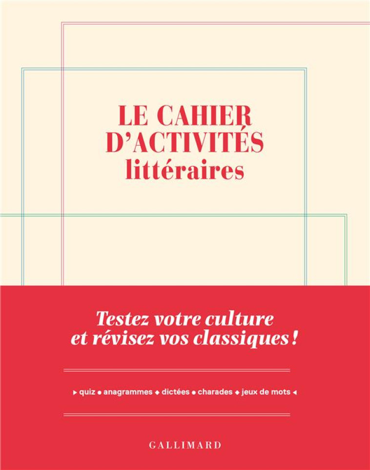 LE CAHIER DE VACANCES LITTERAIRE - CZERCZUK YVES - NC