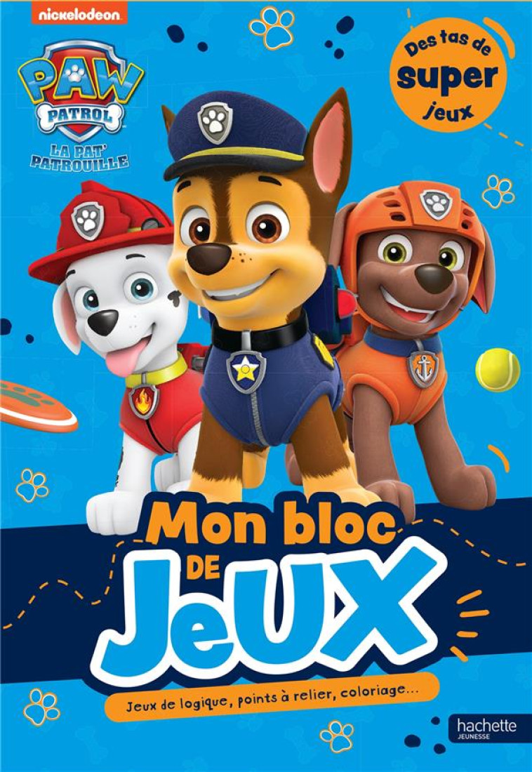 PAT- PATROUILLE - MON BLOC DE JEUX - XXX - HACHETTE