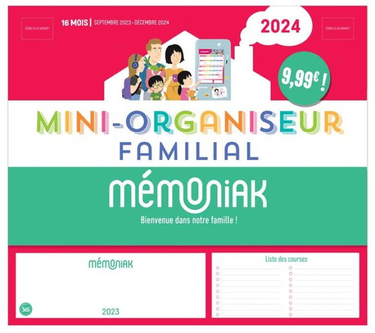 MINI-ORGANISEUR FAMILIAL MEMONIAK 2024 - NESK - NC