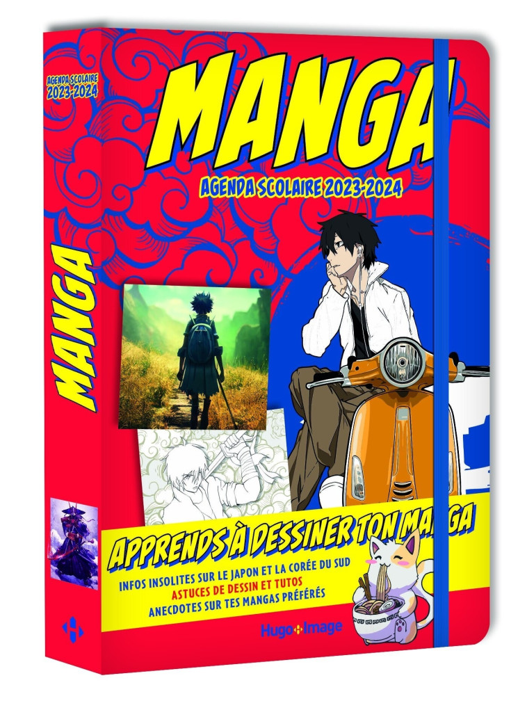 AGENDA APPRENDS A DESSINER DES MANGA 2023/24 -   - HUGO IMAGE