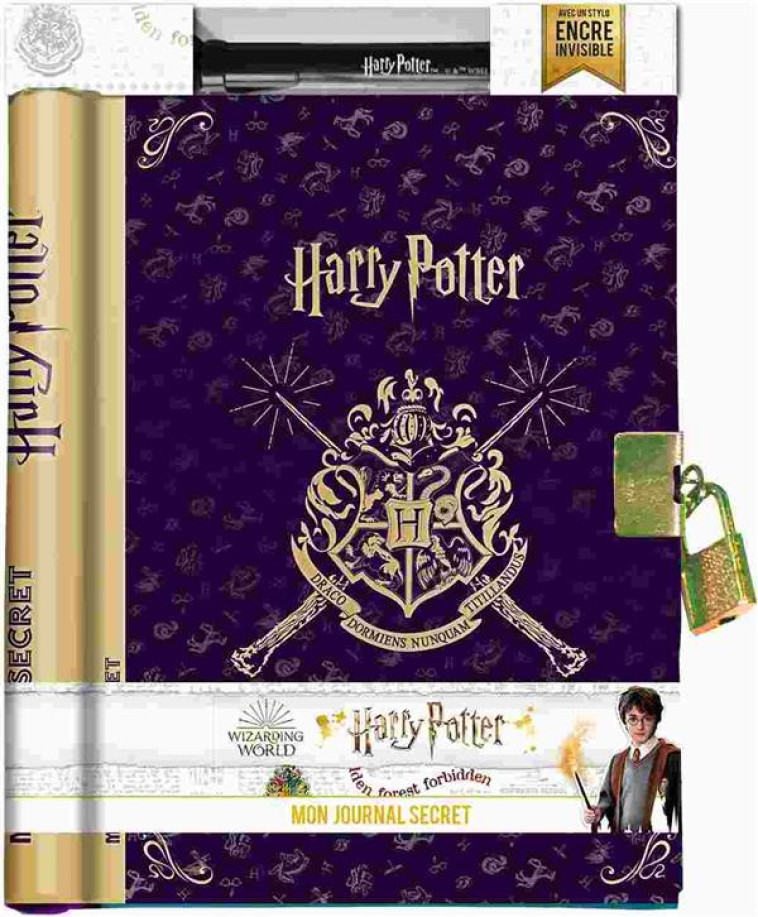 HARRY POTTER - MON JOURNAL SECRET (AVEC ENCRE INVISIBLE) 2023 - PLAYBAC EDITIONS - NC