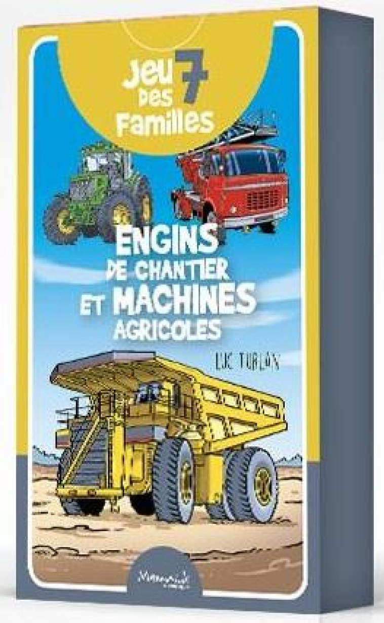 JEU DES 7 FAMILLES ENGINS DE CHANTIERS, MACHINES AGRICOLES - TURLAN LUC - MARMAILLE CIE