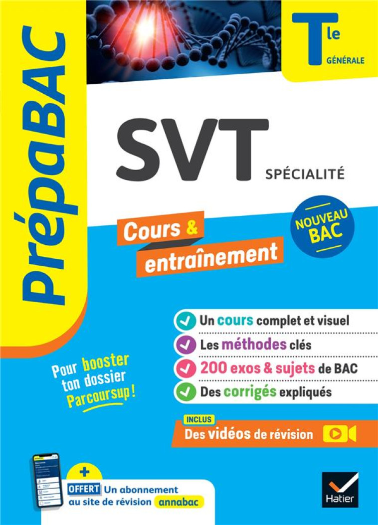 PREPABAC SVT TLE GENERALE (SPECIALITE) - BAC 2024 - NOUVEAU PROGRAMME DE TERMINALE - CASTILLO/FAIVRE/VAH - HATIER SCOLAIRE