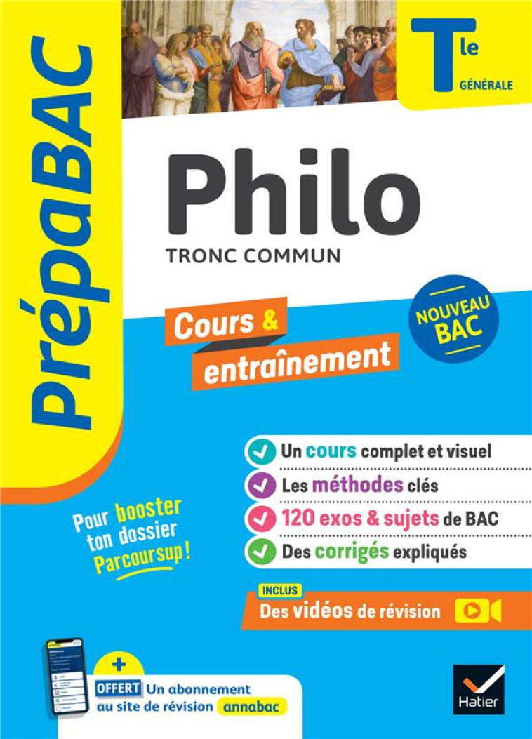 PREPABAC PHILOSOPHIE TLE GENERALE - BAC 2024 - NOUVEAU PROGRAMME DE TERMINALE - GHRENASSIA/DEKHIL - HATIER SCOLAIRE