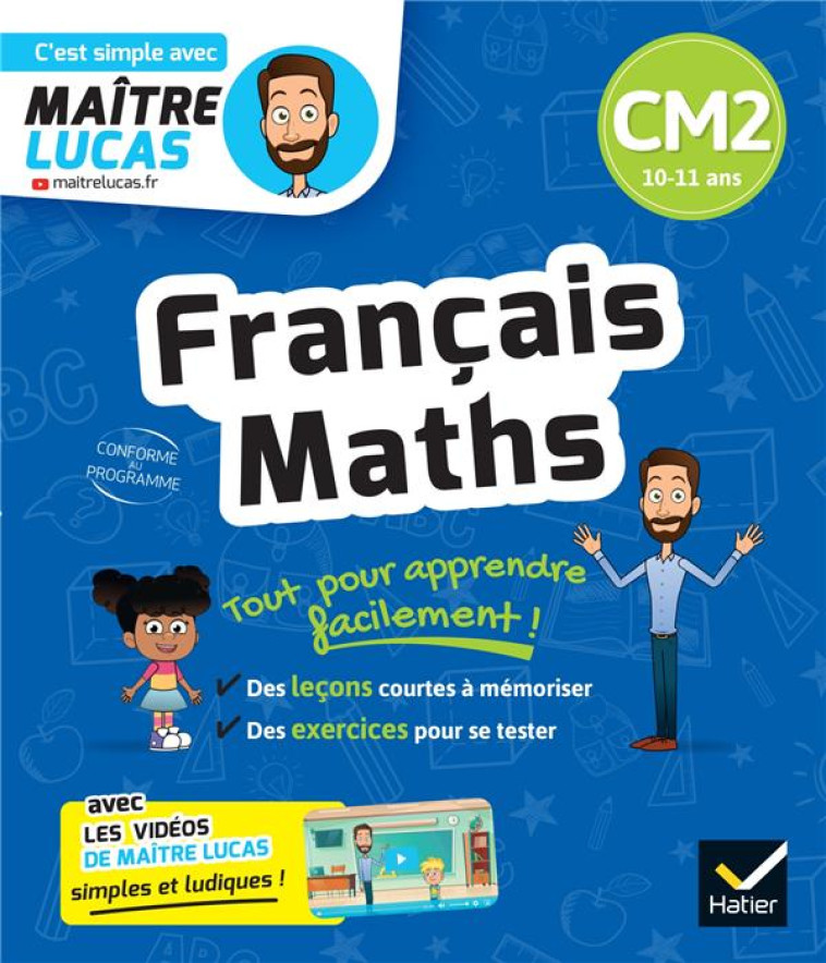 FRANCAIS ET MATHS CM2 - CAHIER DE REVISION ET D-ENTRAINEMENT - TON THAT CAROLE - HATIER SCOLAIRE